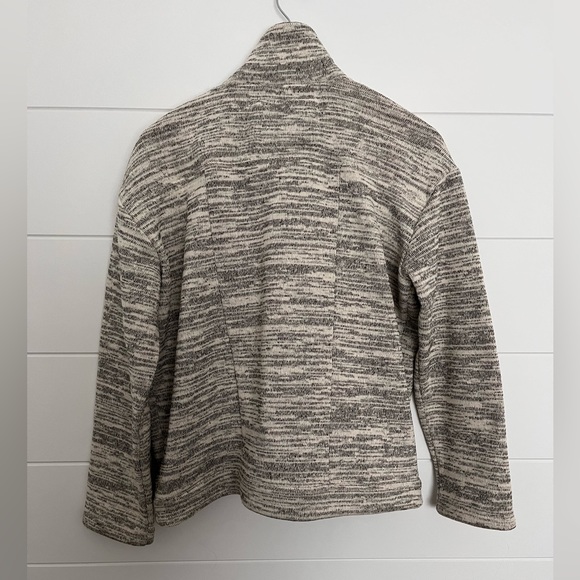 Anthropologie Sundays Boucle bomber jacket open front with pockets Sherpa - Picture 4 of 4